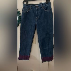 Jones New York Womens Cropped Jeans